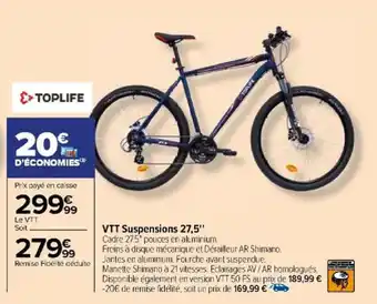 Carrefour VTT Suspensions 27,5" offre