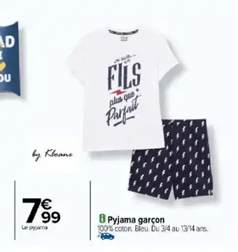 Carrefour Pyjama garçon offre