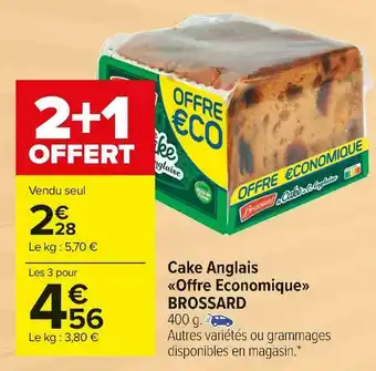 Carrefour Market Brossard cake anglais offre economique offre