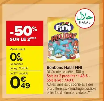 Carrefour Market Bonbons halal fini offre