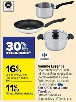 Carrefour Contact Carrefour - gamme essential offre