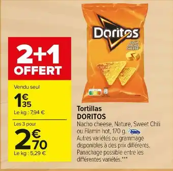 Carrefour Market Doritos tortillas offre
