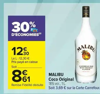 Carrefour Market Malibu coco malibu coco original offre