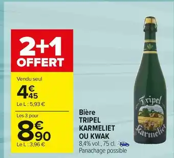 Carrefour Market Karmeliet bière triple offre