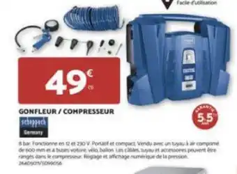 Bricomarché GONFLEUR/COMPRESSEUR offre