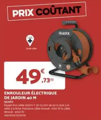 Bricomarché ENROULEUR ÉLECTRIQUE DE JARDIN 40 M offre