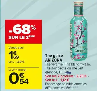 Carrefour Market Arizona thé glacé offre