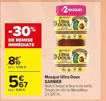 Carrefour Market Garnier masque ultra doux offre