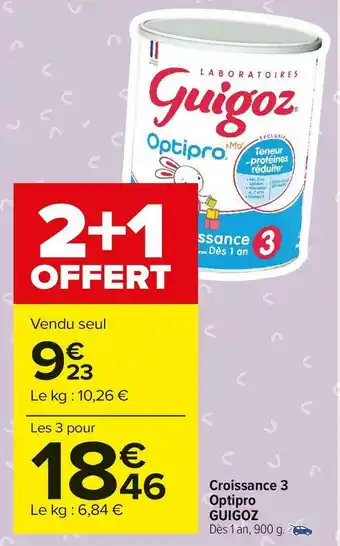 Guigoz croissance 3 optipro