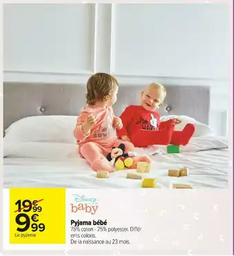 Carrefour Market Pyjama bébé offre