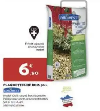 Bricomarché PLAQUETTES DE BOIS 50 L offre