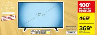 Carrefour Market Clayton téléviseur led 4k offre