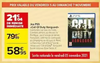 Jeu ps5 «call of duty vanguard»