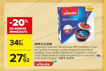 Carrefour Market Vileda spin & clean offre