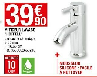 Brico Dépôt Mitigeur lavabo "hoffell" offre