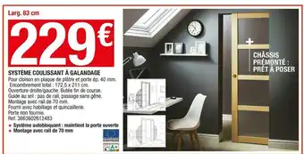 Brico Dépôt Système coulissant à galandage offre