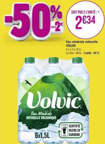 Géant Casino VOLVIC Eau minérale naturelle offre