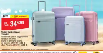 Migros Valise ultra light en polypropylène résistant aux choc. offre