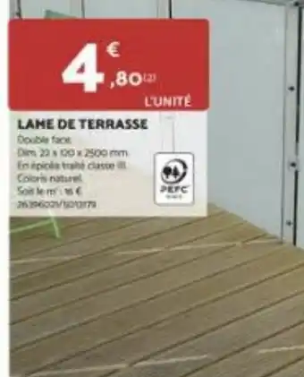 Bricomarché LAME DE TERRASSE offre