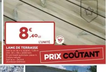 Bricomarché LAME DE TERRASSE offre