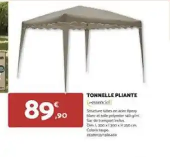 Bricomarché TONNELLE PLIANTE essencial offre
