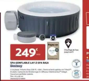 Bricomarché SPA GONFLABLE LAY-Z-SPA BAIA offre