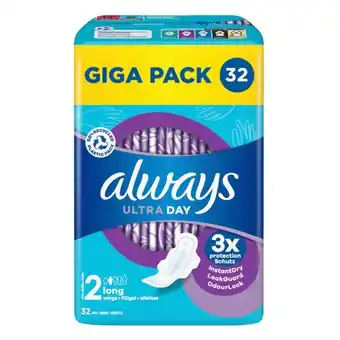 Auchan Serviettes Ultra Day Always offre