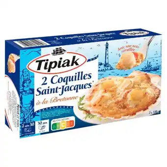 Auchan Coquilles Saint-Jacques À La Bretonne Surgelées Tipiak offre