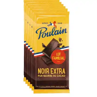Auchan Tablettes De Chocolat Poulain Noir Extra offre