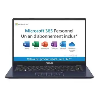 Auchan Portable Asus E410Ma-Ek2505Ws Opi offre