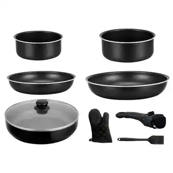 Auchan Set À Poignée Amovible 9 Pièces offre