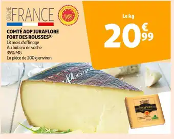 Auchan Supermarché JURAFLORE COMTÉ AOP FORT DES ROUSSES offre