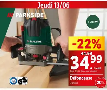 Lidl Défonceuse offre