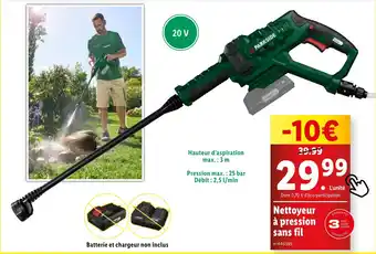 Lidl Nettoyeur à pression sans fil offre