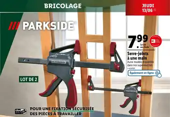 Lidl Serre-joints à une main offre