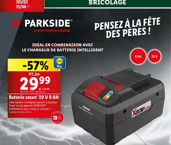 Lidl Batterie smart* 20 V 8 AH offre