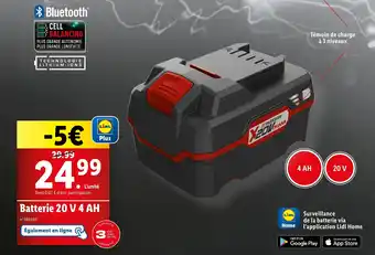 Lidl Batterie 20 V4 AH offre