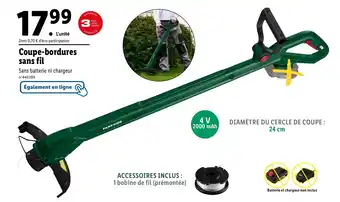 Lidl Coupe-bordures sans fil offre