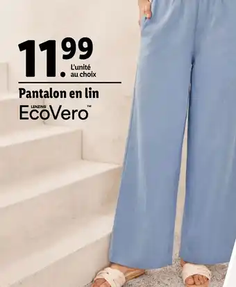 Lidl Pantalon en lin offre