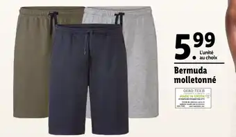 Lidl Bermuda molletonné offre