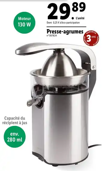 Lidl Presse-agrumes offre