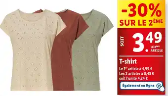 Lidl T-shirt offre