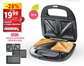 Lidl Appareil à croque-monsieur offre