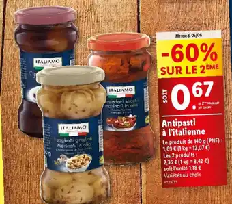 Lidl Antipasti à l'italienne offre