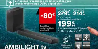 BUT Barre de son 2.1 offre
