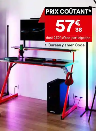 BUT Bureau gamer Code offre