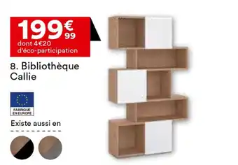 BUT Bibliothèque Callie offre