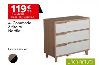 Commode 3 tiroirs Nordic