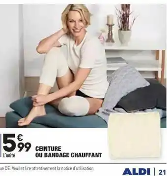 ALDI Ceinture Ou Bandage Chauffant offre