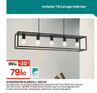 Leroy Merlin Suspension Eldrick L 100 Cm offre